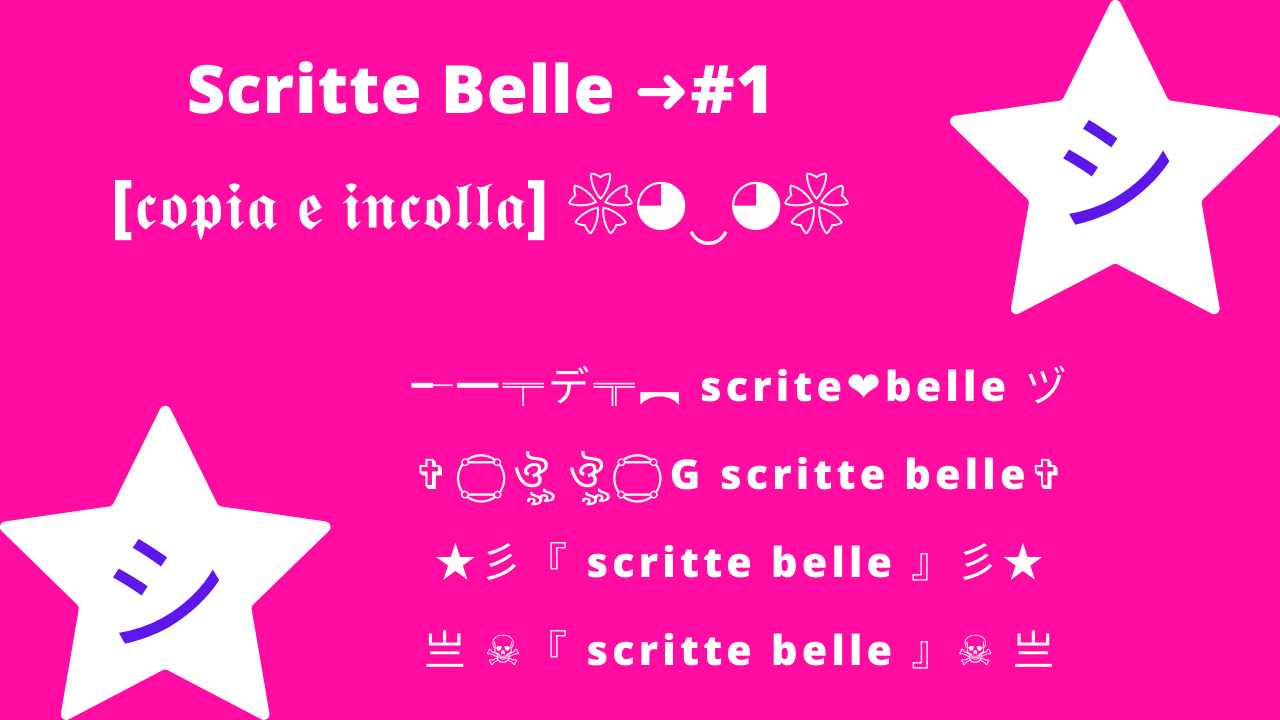 Scritte Belle